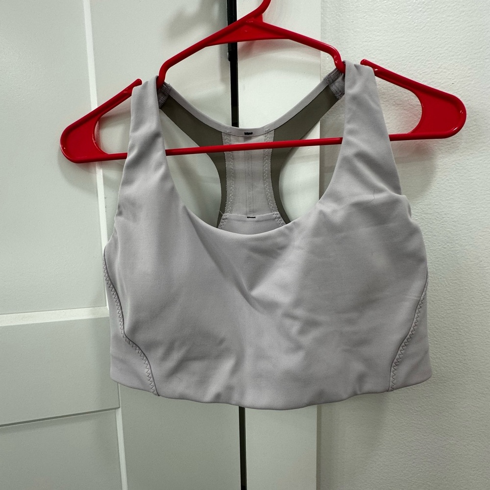 Athleta Light Gray Sports Bra